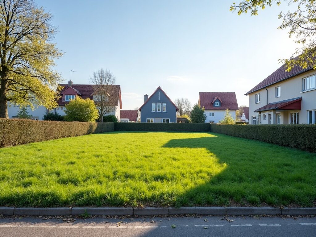 Grundstück von der Straße